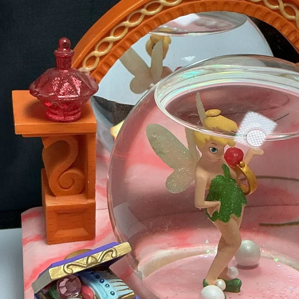 Disney Tinkerbell‎ Snow Globe The Pink Vanity Plays You Can Fly 2002